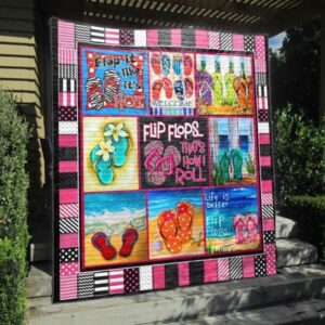Flip Flops That Is How I Row Quilt Blanket Vh09  Quilt